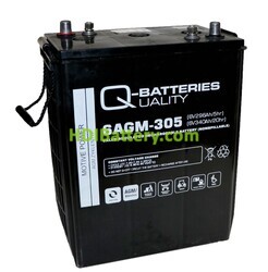 Batería de plomo AGM Q-Batteries 6AGM305 6V 340Ah