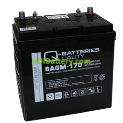 Batería de plomo AGM Q-Batteries 8AGM-170 8V 170Ah