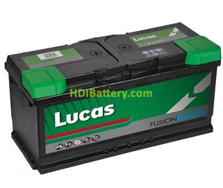 Batería de plomo AGM StartStop Lucas LF020 12V 105Ah 950A
