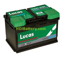 Batería de plomo AGM StartStop Lucas LF096 12V 70Ah 760A