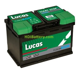 Batera de plomo AGM StartStop Lucas LF096 12V 70Ah 760A