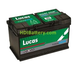 Batería de plomo AGM StartStop Lucas LF115 12V 80Ah 800A