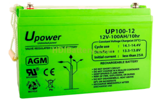Batería de plomo AGM UPower UP100-12 12V 100Ah