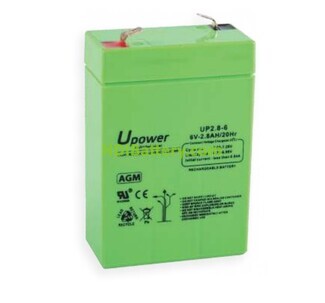 Batería de Plomo AGM U-Power UP2.8-6 6V 2.8Ah