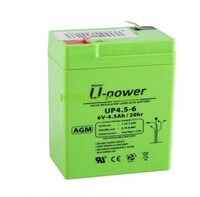 Batería de Plomo AGM U-Power UP4.5-6 6V 4.5Ah