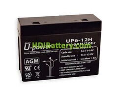 Batería de Plomo AGM U-Power UP6.0-12H 12V 6Ah