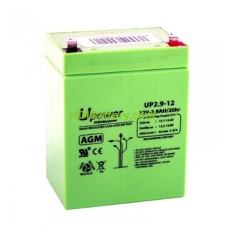 Batería de Plomo AGM UP2.9-12 U-Power 12V 2,9Ah