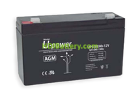 Batera de Plomo AGM UP5-12SB U-Power 12V 5Ah