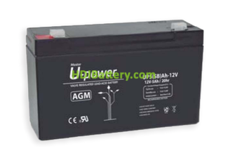 Batería de Plomo AGM UP5-12SB U-Power 12V 5Ah