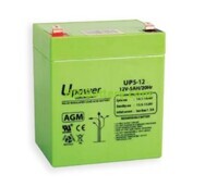 Batera de Plomo AGM UP5-12 F2 U-Power 12V 5Ah