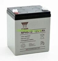 Batera de plomo AGM YUASA NPH5-12 12V 5Ah