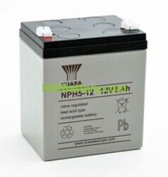 Batería de plomo AGM YUASA NPH5-12 12V 5Ah