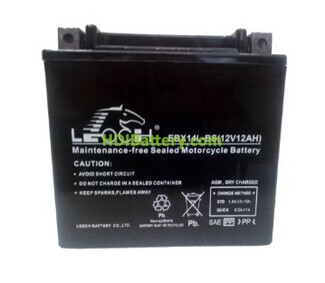 Batera de plomo cclica Leoch Battery EBX14L-BS 12V 12Ah