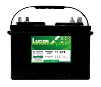 Batera de plomo ciclo profundo Lucas 12LC24 12V 80Ah 