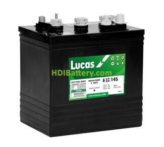 Batera de plomo ciclo profundo Lucas 6LC145 6V 245Ah 