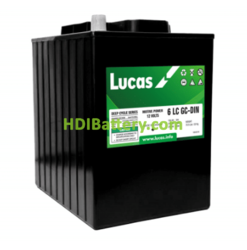 Batera de plomo ciclo profundo Lucas 6LCGC-DIN 6V 245Ah
