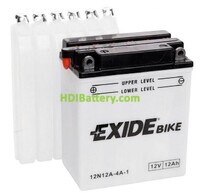 Batera de plomo Conventional 12N12A-4A-1 Exide 12v 12Ah 