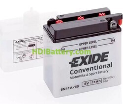 Batería de plomo Conventional Exide 6N11A-1B 6V 11Ah 