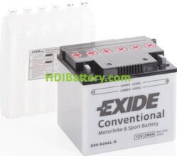 Batería de plomo Conventional Exide E60-N24AL-B 12v 28Ah