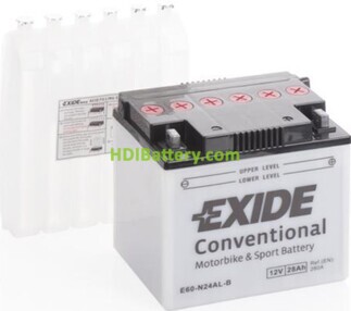 Batera de plomo Conventional Exide E60-N24AL-B 12v 28Ah