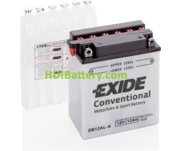 Batería de plomo Conventional Exide EB12AL-A 12V 12Ah 