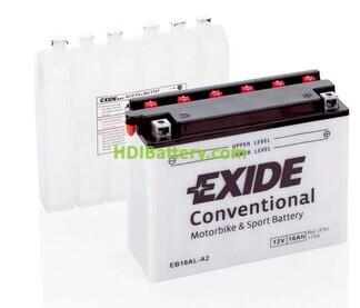 Batera de plomo Conventional Exide EB16AL-A2 12v 16Ah 