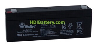 Batera de Plomo DiaMec D1220S 12V 2.2Ah
