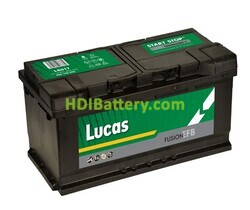 Batería de plomo EFB Start-Stop Lucas LE017 12V 95Ah 900A