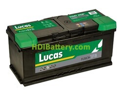 Batería de plomo EFB Start-Stop Lucas LE020 12V 110Ah 950A