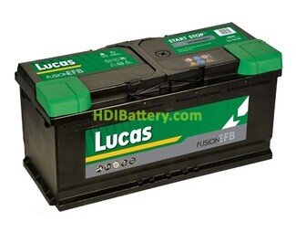 Batera de plomo EFB Start-Stop Lucas LE020 12V 110Ah 950A