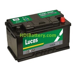 Batería de plomo EFB Start-Stop Lucas LE110 12V 75Ah 730A