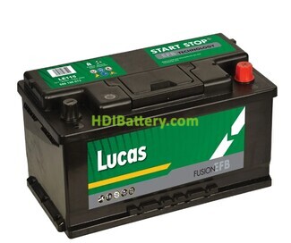 Batera de plomo EFB Start-Stop Lucas LE115 12V 80Ah 730A