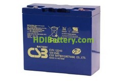 Bateria de Plomo EVH12240 CSB 12 Voltios 24 Amperios