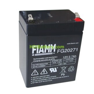 Batera de plomo Fiamm AGM FG20271 12V 2.7Ah