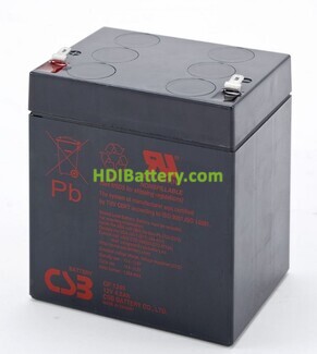 Batería de Plomo GP1245 CSB Battery 12V 4,5Ah