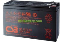 Batería de Plomo CSB Battery GP1272F2 12V 7,2Ah