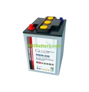 Batería de plomo Q-BATTERIES 6SEM-230 6V 230Ah (C20)