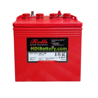 Batera de plomo Rolls 8FSGC- 8FS155 8V 155Ah