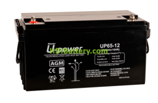 Batería de Plomo UP65-12 U-Power 12V 65Ah