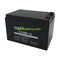 Batera de Traccin VT Industrial 6DZM15 12V 15Ah