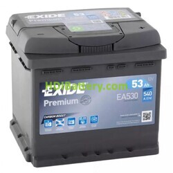 Batería EXIDE EA530 12V 53Ah