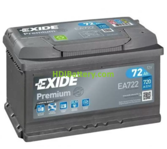 Batería EXIDE EA722 12V 72Ah