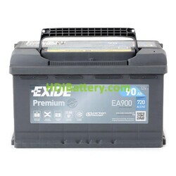 Batería EXIDE EA900 12V 90Ah