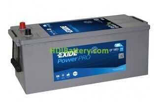 Batera Exide EF1853 Power PRO HDX 12V 185Ah 1150A