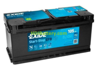 Batera EXIDE EFB EL1050 12V 105Ah