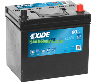Batera de plomo EXIDE EFB EL604 12V 60Ah
