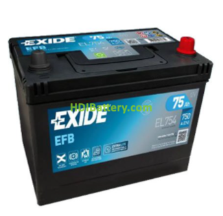 Batera EXIDE EFB EL754 12V 75Ah