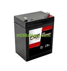 Batería FQS Battery FQS12-2.9AGM AGM Estacionario 12V 2.9Ah