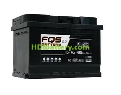 Batería FQS Battery FQS55.0 Black Edition 12V 55Ah 480A