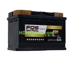 Batería FQS Battery FQS70AGM.0 Start-Stop AGM 12V 70Ah 750A